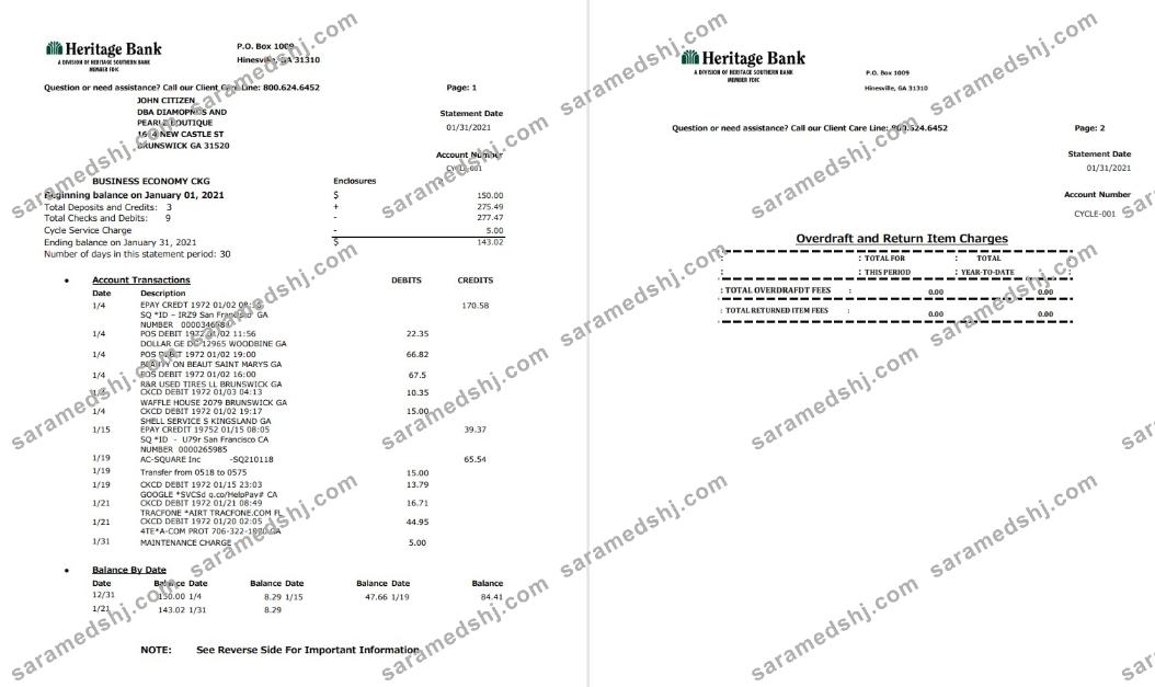 USA Heritage excel pdf